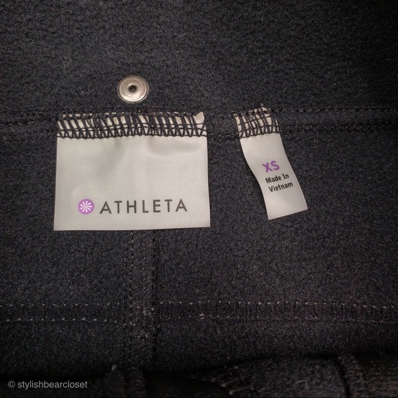Athleta Skirt Fleece Lined Pockets Black XS - Picture 4 of 5